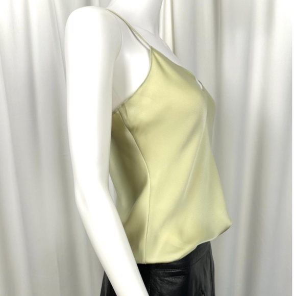 Polo Ralph Lauren Sheer Satin Camisole Lingerie Tank Top in Soft Pastel Green XS - Picture 10 of 10